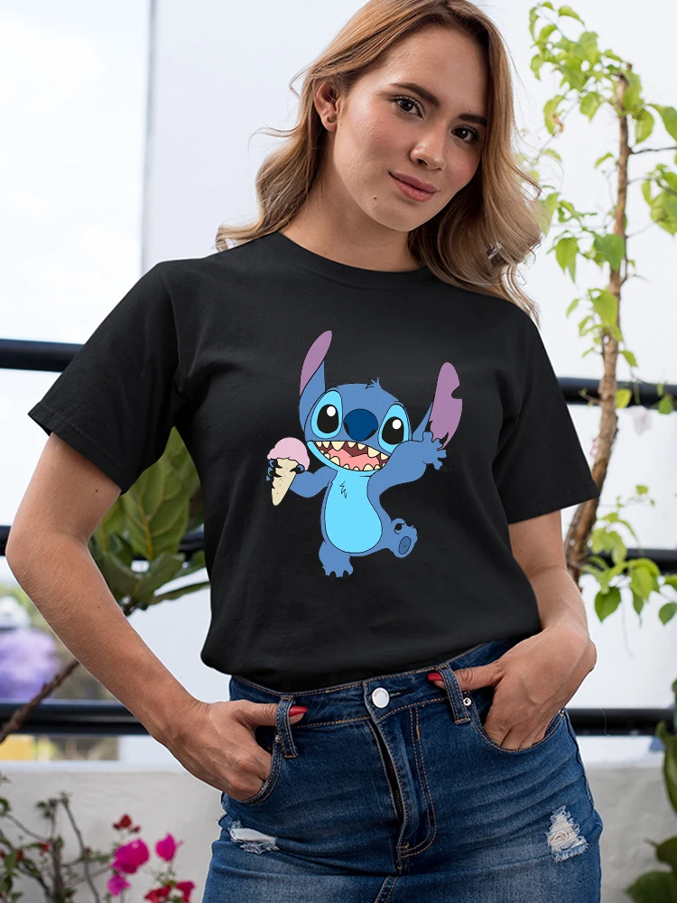 Lilo and Stitch T-shirt Disney 2022 New Women Blakc Shirt Fine Print Tee Shirt Femme Fashion European Cute T Shirts Harajuku
Lilo and Stitch T-shirt Disney 2022 New Women Blakc Shirt Fine Print Tee Shirt Femme Fashion European Cute T Shirts Harajuku