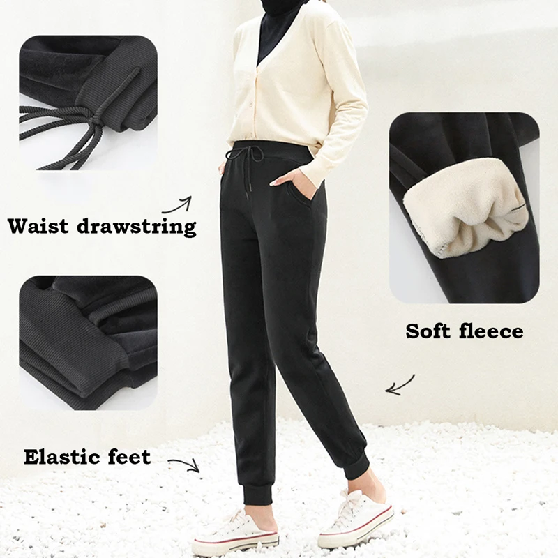 Women Winter Lamb Fur Cashmere Slim Pants Women Casual Warm Pants Harem Pants Thick Lined Fleece Autumn Sweatpants Trousers New
Women Winter Lamb Fur Cashmere Slim Pants Women Casual Warm Pants Harem Pants Thick Lined Fleece Autumn Sweatpants Trousers New