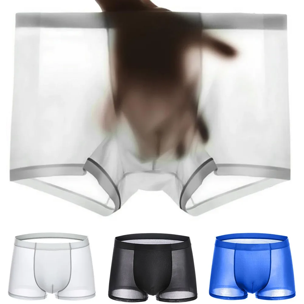 Men Sexy Boxer Gays Sheer Briefs Thin Transparent Short Trunks Men's Underwear Breathable Underpants Male Imitates Lingerie Homo
Men Sexy Boxer Gays Sheer Briefs Thin Transparent Short Trunks Men's Underwear Breathable Underpants Male Imitates Lingerie Homo