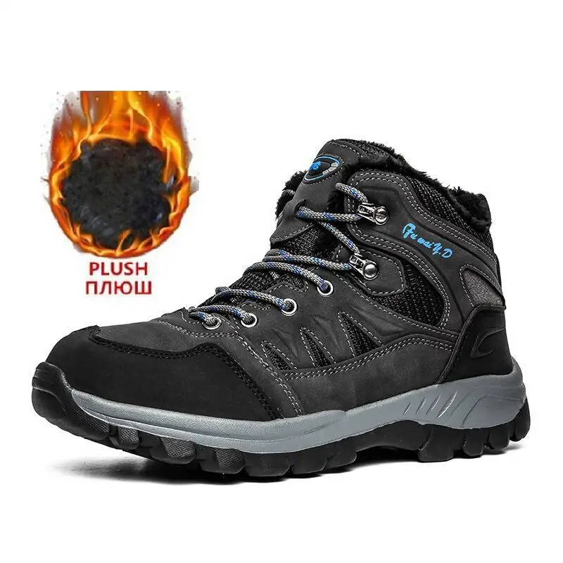 Brand Winter Warm Men Boots Waterproof Leather Plush Men Snow Boots Outdoor Hiking Boots Handmade Ankle Boots High Top Sneakers
Brand Winter Warm Men Boots Waterproof Leather Plush Men Snow Boots Outdoor Hiking Boots Handmade Ankle Boots High Top Sneakers