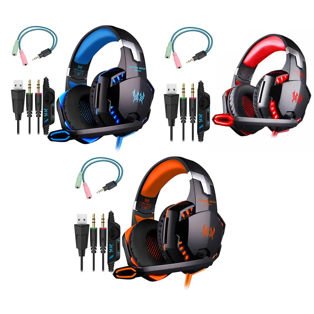G2000 Gaming Headset Wired 3D Surround Sound Headphones RGB Light Professional Headset With Microphone For Laptop Smart Phone
G2000 Gaming Headset Wired 3D Surround Sound Headphones RGB Light Professional Headset With Microphone For Laptop Smart Phone