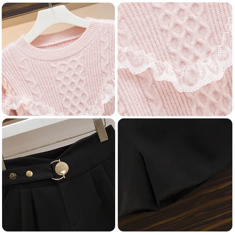 Autumn And Winter Wear Outside New Loose Knitting Coat Bust Skirt Of Tall Waist Women Outfit 2 Pcs Set Clothing Sweet Fashion
Autumn And Winter Wear Outside New Loose Knitting Coat Bust Skirt Of Tall Waist Women Outfit 2 Pcs Set Clothing Sweet Fashion