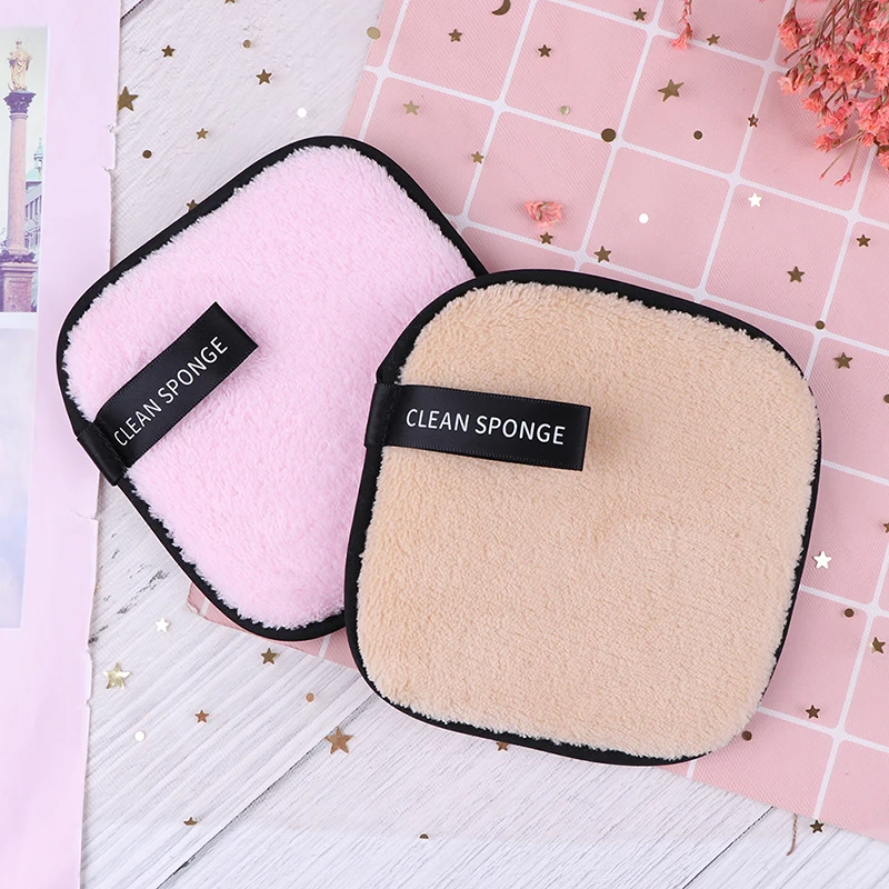 

New Double Layer Face Cleansing Towel Reusable Nail Art Cleaning Wipe Microfiber Cloth Pads Facial Makeup Remover Puff Cotton