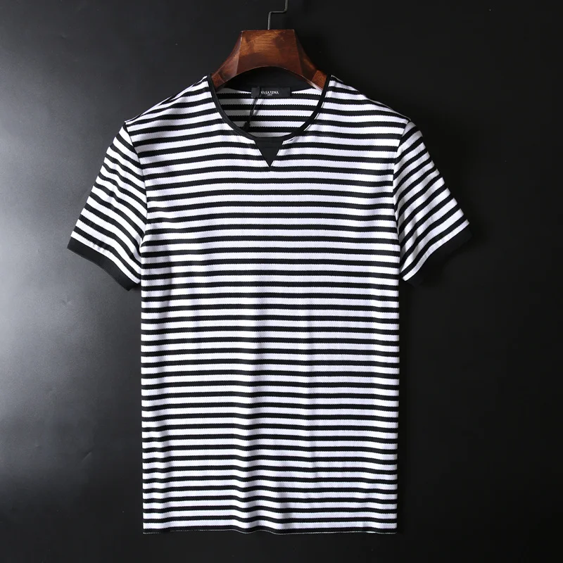 Second sea military soul stripe round neck T-shirt comfortable breathable fabric men's slim round neck short sleeve T-shirt
Second sea military soul stripe round neck T-shirt comfortable breathable fabric men's slim round neck short sleeve T-shirt