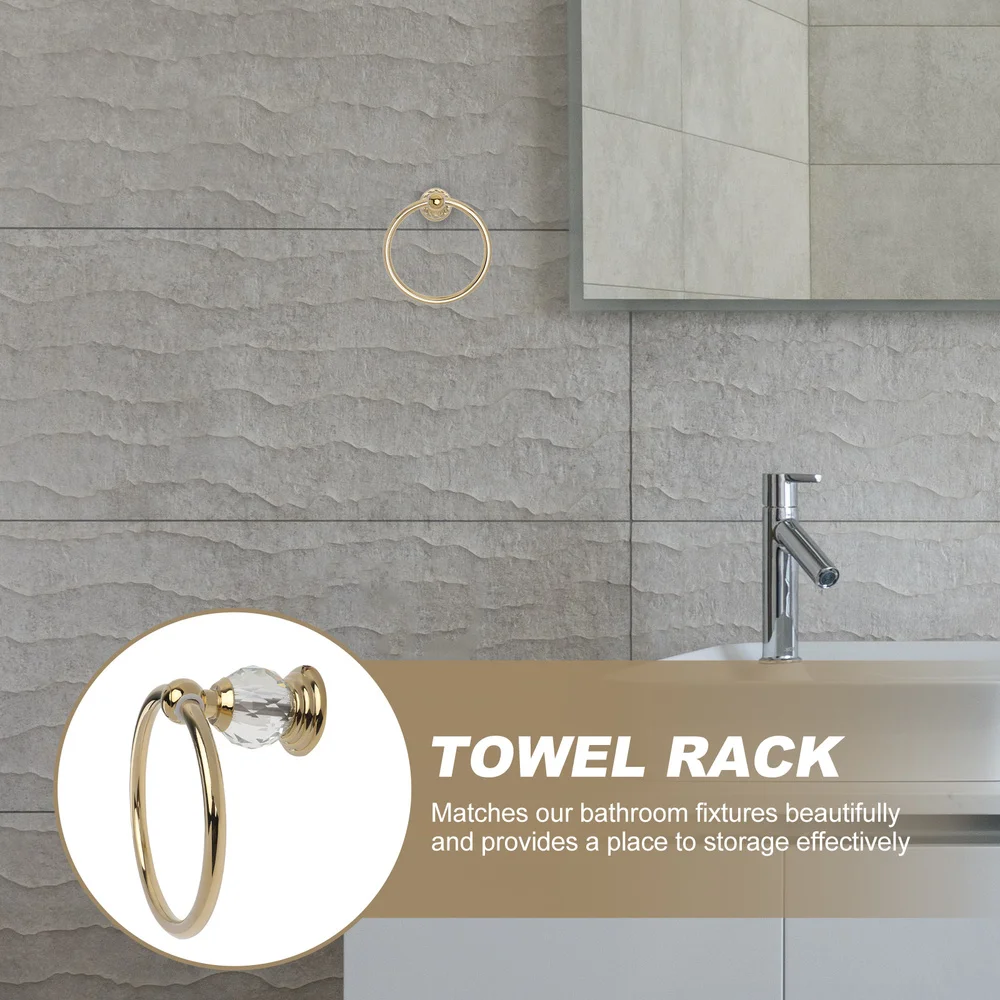 1Pc Retro Bathroom Wall Mount Towel Ring Golden Towel Rack Bathroom Accessories
1Pc Retro Bathroom Wall Mount Towel Ring Golden Towel Rack Bathroom Accessories