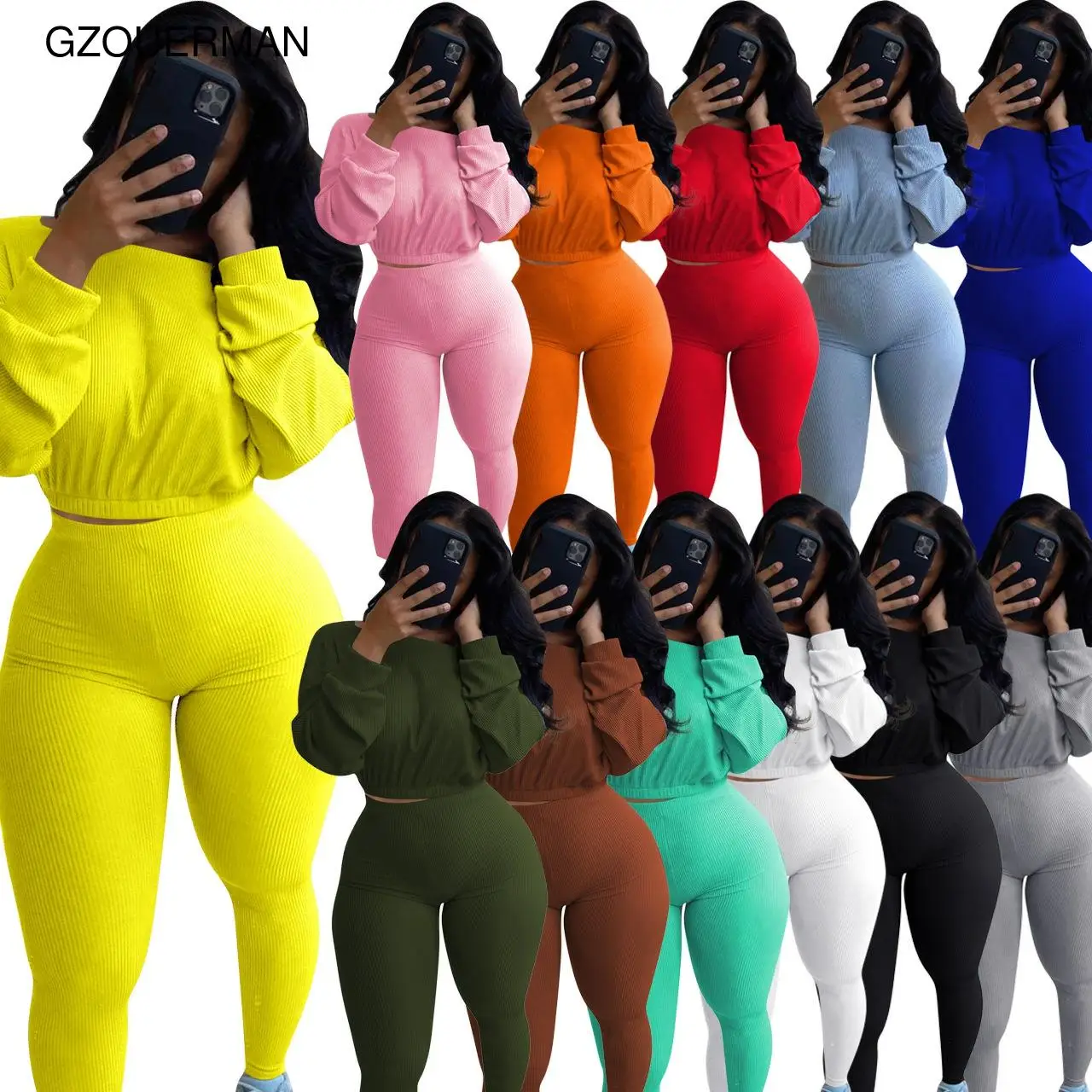 2021 Wholesale Women Girls Sexy Solid Color Sports Outfit Long Pant Two Piece Set Women Clothing
2021 Wholesale Women Girls Sexy Solid Color Sports Outfit Long Pant Two Piece Set Women Clothing