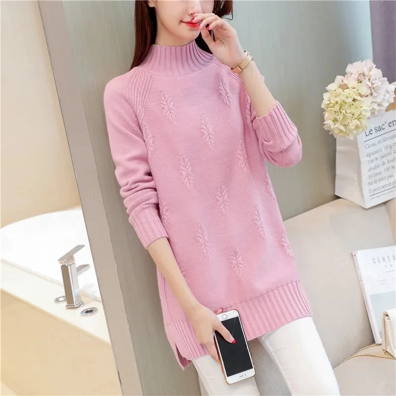 Autumn Winter Women Turtleneck Sweater & Pullovers New Long Sleeve Loose Pull Warm Female Jumper Sweater Tricot Tops Knitted 4XL
Autumn Winter Women Turtleneck Sweater & Pullovers New Long Sleeve Loose Pull Warm Female Jumper Sweater Tricot Tops Knitted 4XL