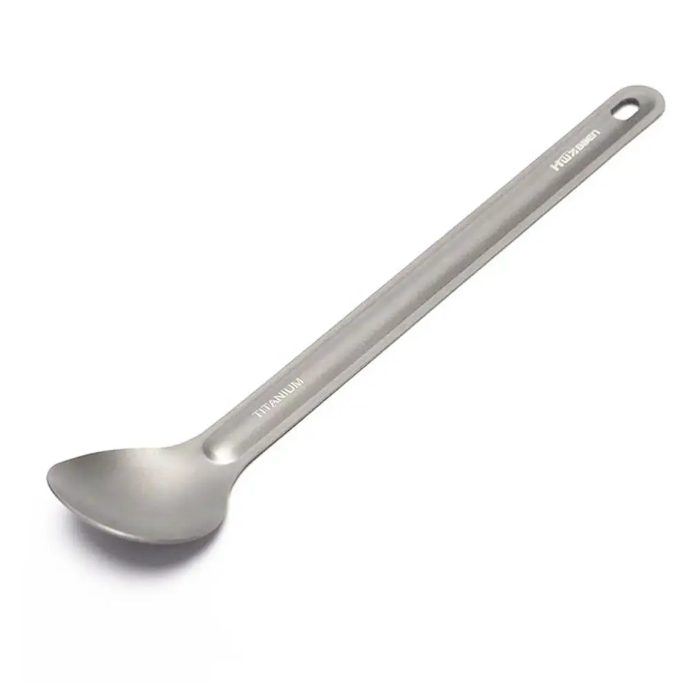 1 шт. долговечная и удобная в переноске титановая ложка вилка из титана посуда для