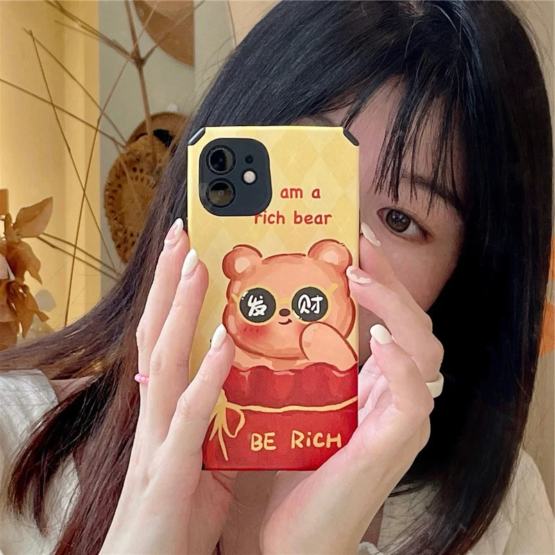 Cute fortune bear for iphone 13pro case xsmax for iphone11 / 12 / XR soft 7 / 8plus
Cute fortune bear for iphone 13pro case xsmax for iphone11 / 12 / XR soft 7 / 8plus