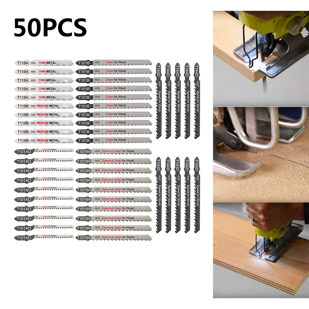 50Pc Various T-handle Jigsaw Saw Blades Suitable For Wood,plastic ,metal Cutting
50Pc Various T-handle Jigsaw Saw Blades Suitable For Wood,plastic ,metal Cutting