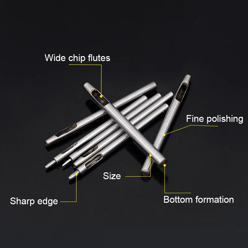 10pcs Round Steel Leather Craft Hollow Hole Gasket Punch Set Metal Leather Punching Tools for DIY Leather Craft Making
10pcs Round Steel Leather Craft Hollow Hole Gasket Punch Set Metal Leather Punching Tools for DIY Leather Craft Making