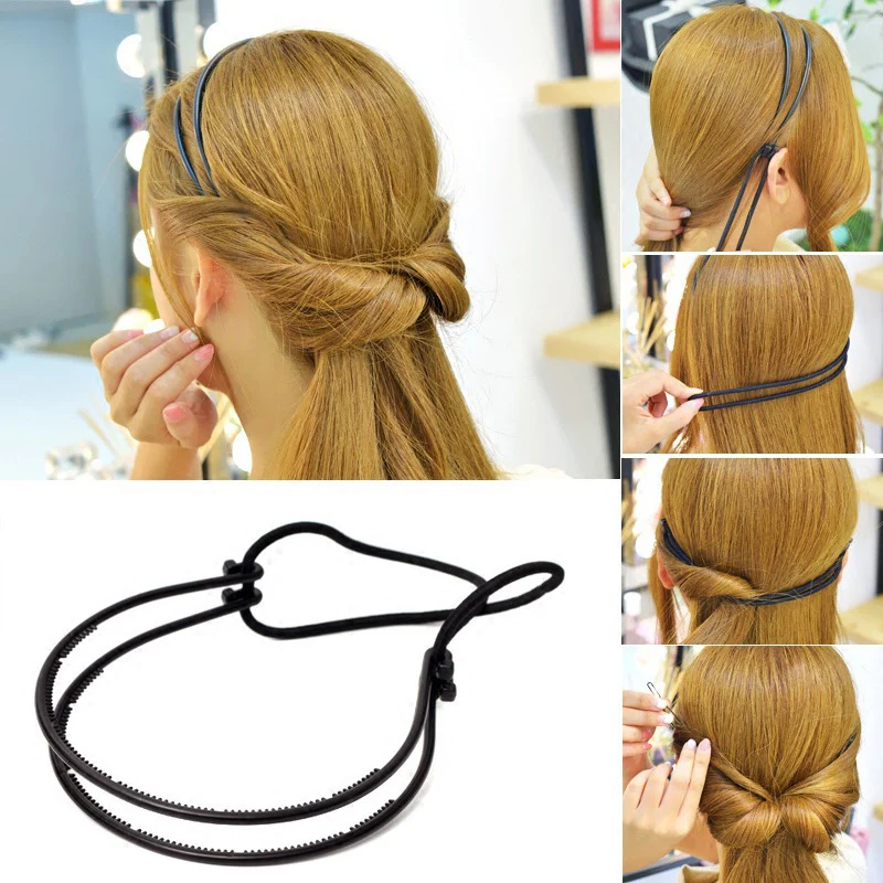 Lystrfac Black Elegant Hairband for Women Braided Headband Double Rubber Band Headband Hair Accessories
Lystrfac Black Elegant Hairband for Women Braided Headband Double Rubber Band Headband Hair Accessories