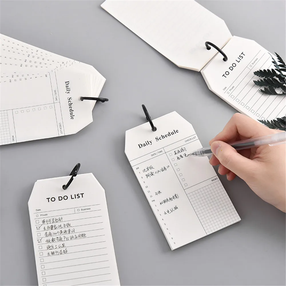 52 Sheets Simple Style Memo Pads Metal Ring Daily Schedule To Do List Note Pad Message Notes School Office Stationery 
52 Sheets Simple Style Memo Pads Metal Ring Daily Schedule To Do List Note Pad Message Notes School Office Stationery