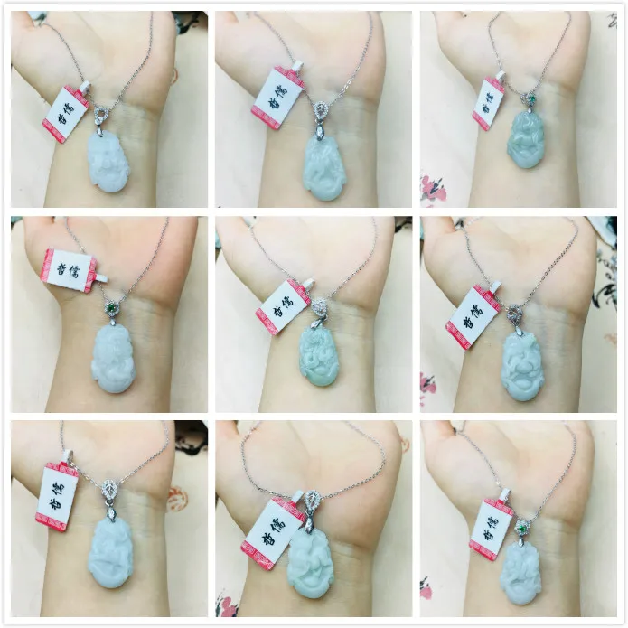 Zheru чистый натуральный жадеит светильник зеленый зодиак кулон с 925 серебряное ожерелье Изысканная Дамская цепочка на ключицы
Zheru чистый натуральный жадеит светильник зеленый зодиак кулон с 925 серебряное ожерелье Изысканная Дамская цепочка на ключицы