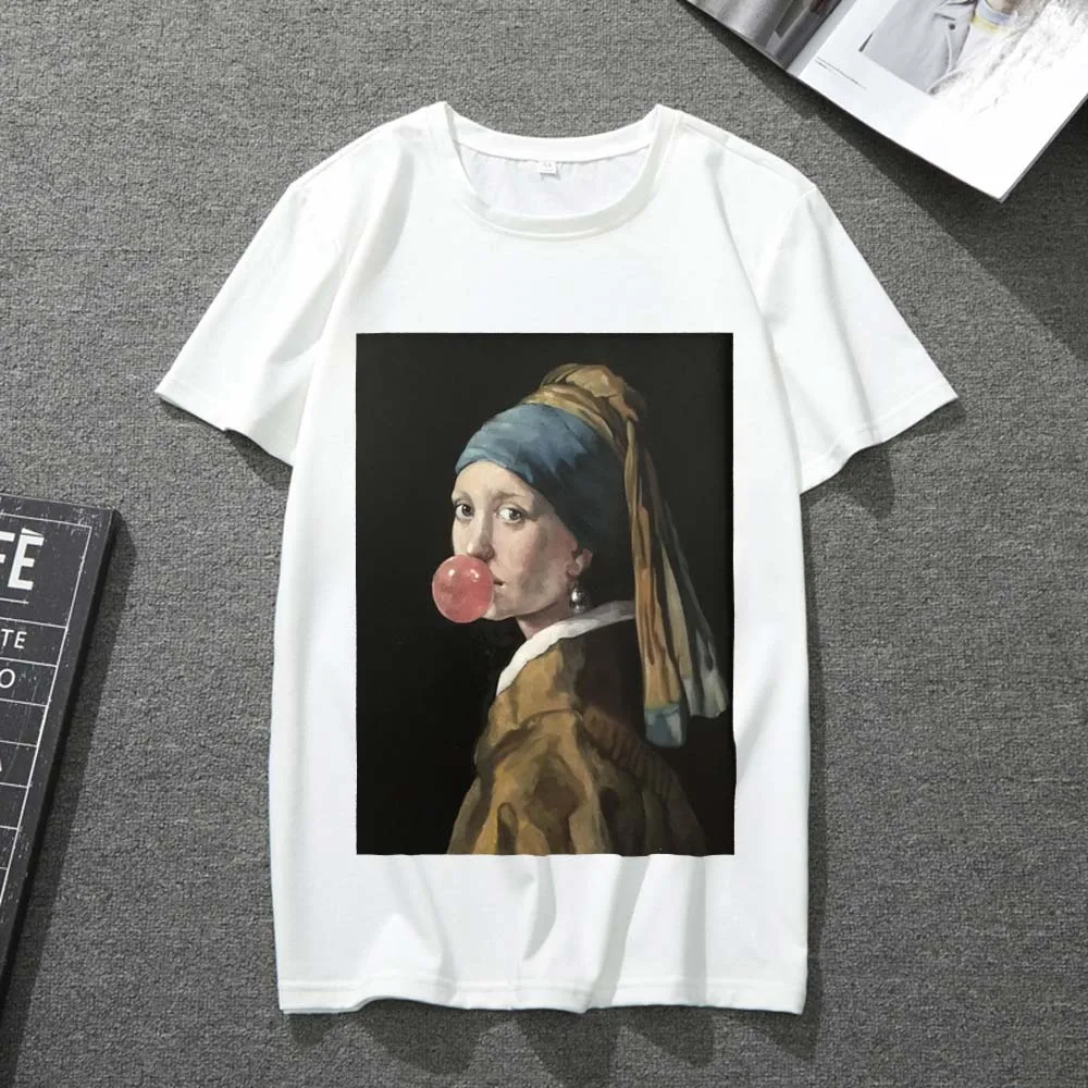 T-shirt Young Men and Women Fashion Casual Japanese Wild Retro Printing Personality Pattern White Short-sleeved Breathable Top
T-shirt Young Men and Women Fashion Casual Japanese Wild Retro Printing Personality Pattern White Short-sleeved Breathable Top