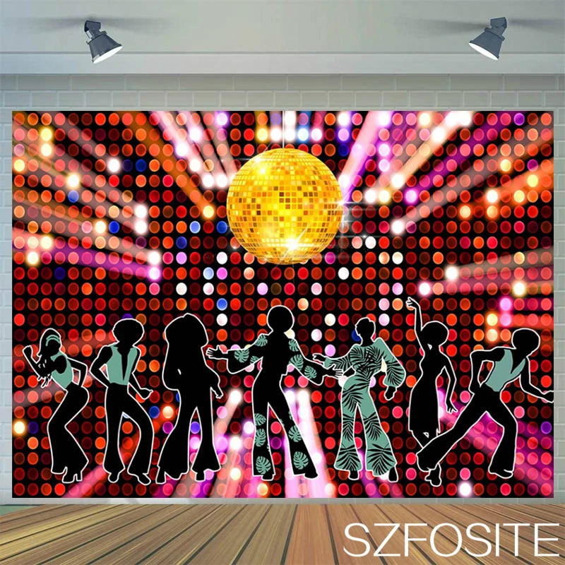 Crazy Disco Ballroom Lighting Sequin Backdrop Retro Photography Photo Background Friends Rave Party Room Decorative Vinyl Banner
Crazy Disco Ballroom Lighting Sequin Backdrop Retro Photography Photo Background Friends Rave Party Room Decorative Vinyl Banner