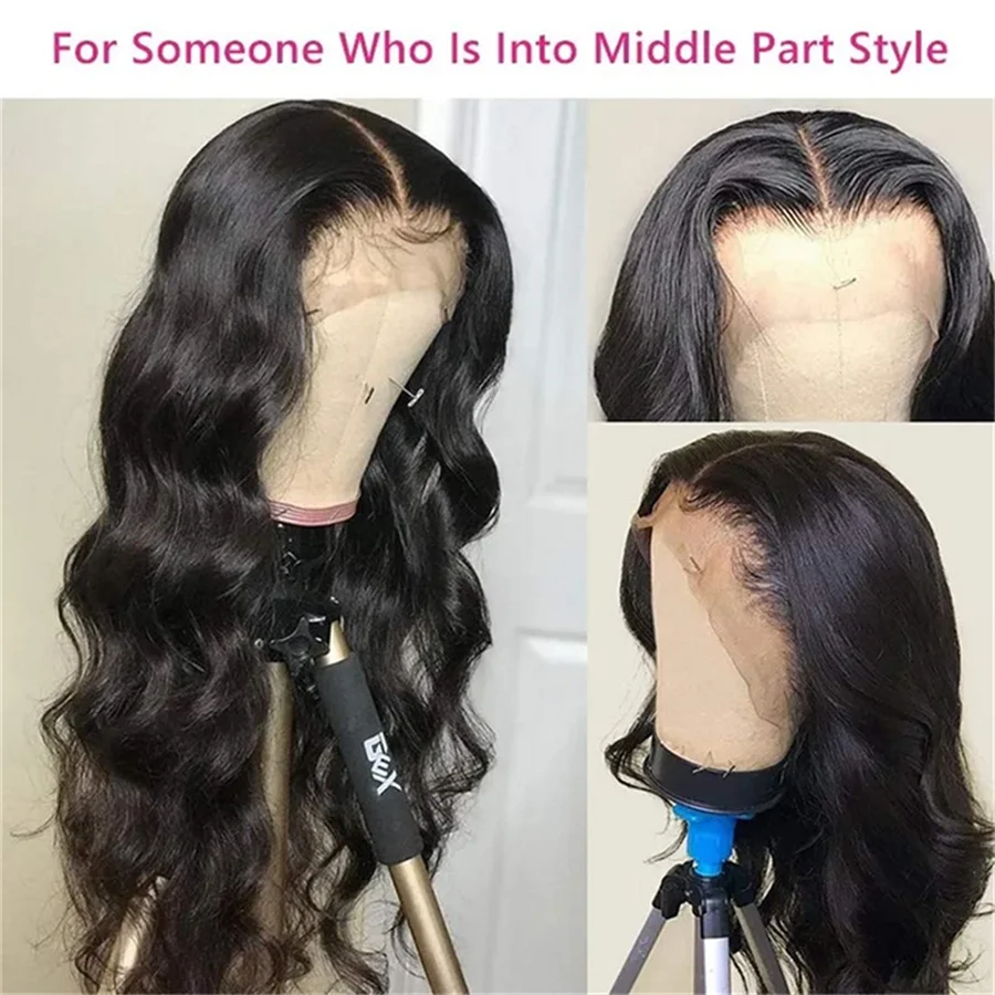 Body Wave Lace Front Wig 30 32 Inch Highlight Human Hair Hd Transparent Frontal 250 Density T Part | Шиньоны и парики