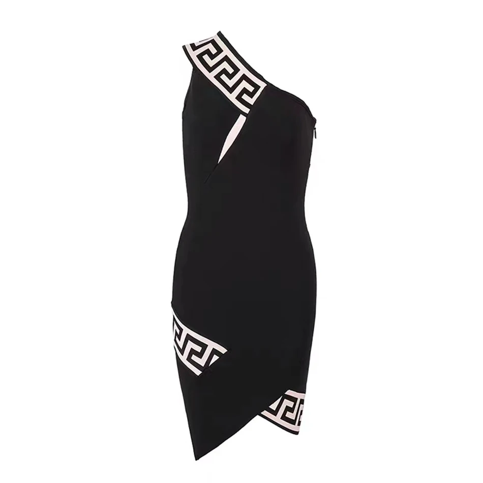 High Quality Women's Spring 2021 Sexy Sleeveless One Shoulder Jacquard Bandage Dress Bodycon Celebrity Club Party Dress Vestidos
High Quality Women's Spring 2021 Sexy Sleeveless One Shoulder Jacquard Bandage Dress Bodycon Celebrity Club Party Dress Vestidos