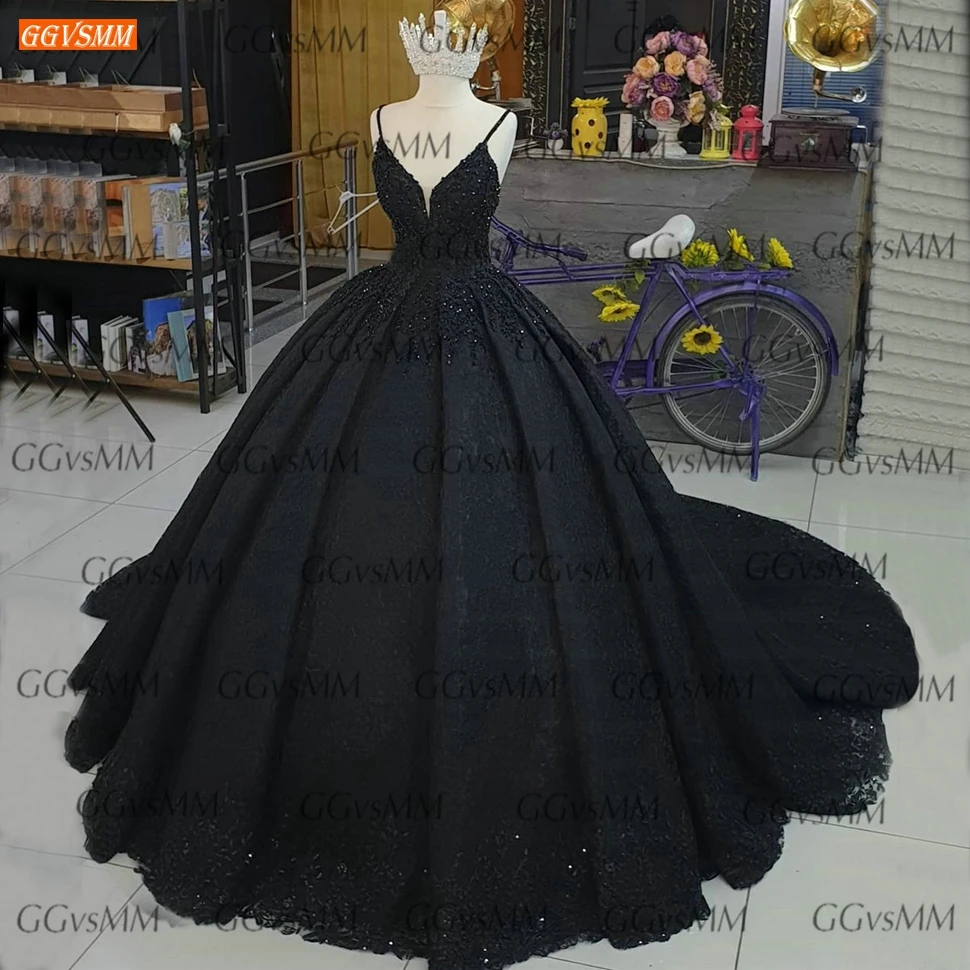 Роскошные черные вечерние наряды 2020 бальное платье для вечеринки на шнуровке
