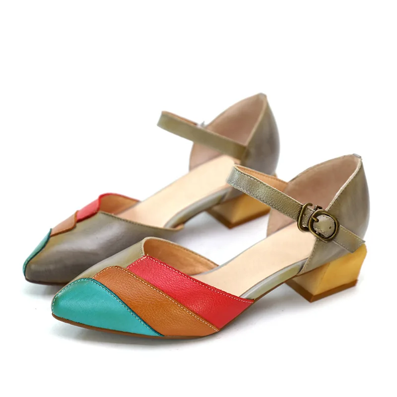 YourSeason Ladies Genuine Leather Pumps Pointed Toe Mixed Colors 2021 Concise Women High Heels Vintage Buckle Strap Shoes
YourSeason Ladies Genuine Leather Pumps Pointed Toe Mixed Colors 2021 Concise Women High Heels Vintage Buckle Strap Shoes