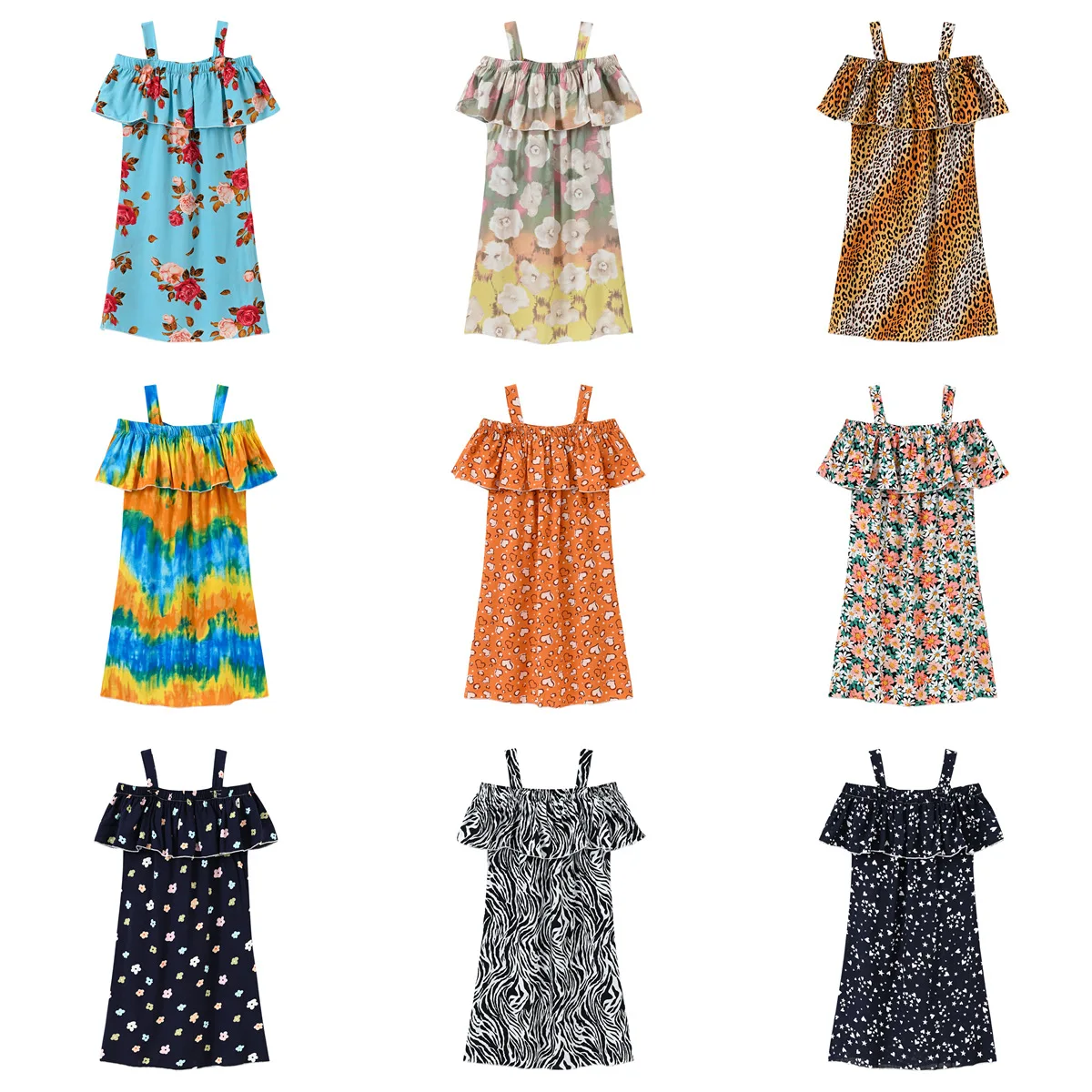 Girls Dresses Summer Floral Cotton Kid Sundress for Girl Holiday Sling Beach Dresses 2-10Y 
Girls Dresses Summer Floral Cotton Kid Sundress for Girl Holiday Sling Beach Dresses 2-10Y