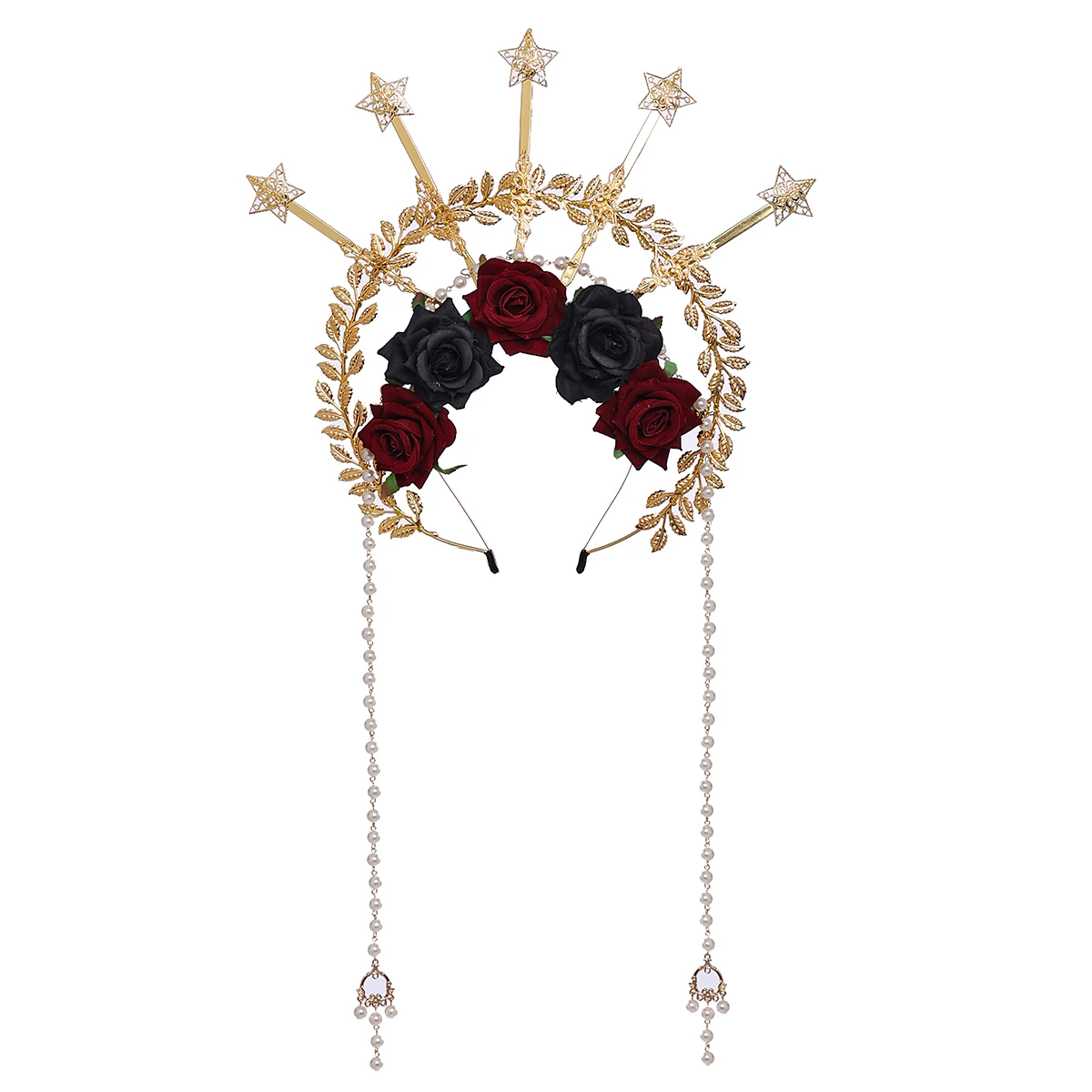 Virgin Mary Halo Bride Crown Bead Chain Baroque Tiara Lolita Vintage Headband Angel Gold Halo Goddess Headpiece
Virgin Mary Halo Bride Crown Bead Chain Baroque Tiara Lolita Vintage Headband Angel Gold Halo Goddess Headpiece