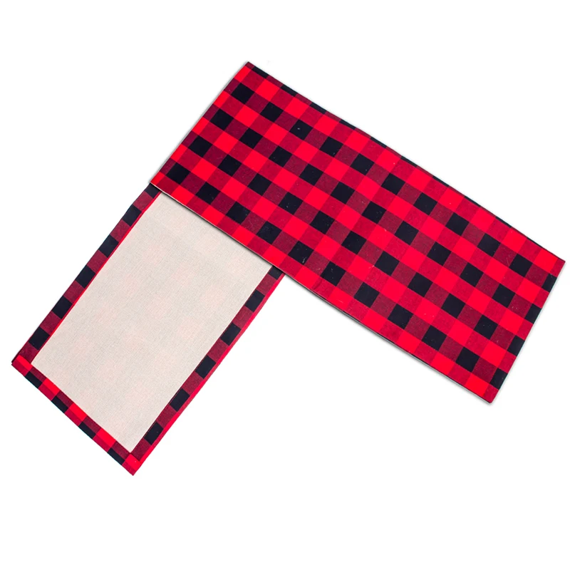 Christmas Red Plaid Burlap Table Runner Christmas Table Decoration Birthday Party Decor 
Christmas Red Plaid Burlap Table Runner Christmas Table Decoration Birthday Party Decor