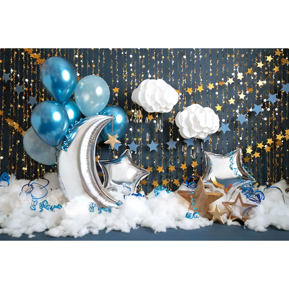 

Nitree Newborn Baby 1st Birthday Balloons Cake Smash Party Photography Backdrops Photographic Backgrounds For Photos Studio Prop