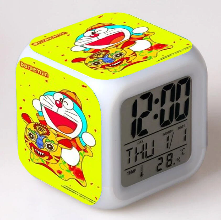 Аниме Doraemon мультфильм светодиодный 7 цветов Flash цифровой будильник ночсветильник для спальни настольные часы будильник
Аниме Doraemon мультфильм светодиодный 7 цветов Flash цифровой будильник ночсветильник для спальни настольные часы будильник
