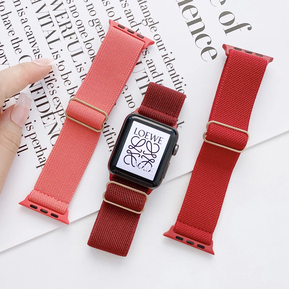 Ремешок нейлоновый для Apple Watch Series 6 5 4 3 Series SE, эластичный регулируемый браслет для Apple Watch 40 мм 44 мм
Ремешок нейлоновый для Apple Watch Series 6 5 4 3 Series SE, эластичный регулируемый браслет для Apple Watch 40 мм 44 мм