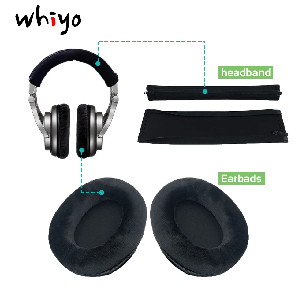 Whiyo Ear Pads Cushion Cover Earpads Headband Replacement Cups for Shure SRH940 SRH440 SRH240A SRH840 headphones 
Whiyo Ear Pads Cushion Cover Earpads Headband Replacement Cups for Shure SRH940 SRH440 SRH240A SRH840 headphones