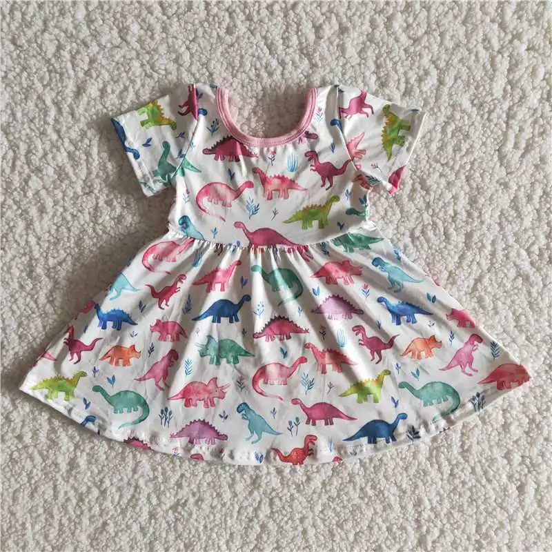 New Baby Summer Dress Girl Clothes Colorful Dinosaur Print Summer Toddler Kids Wear
New Baby Summer Dress Girl Clothes Colorful Dinosaur Print Summer Toddler Kids Wear