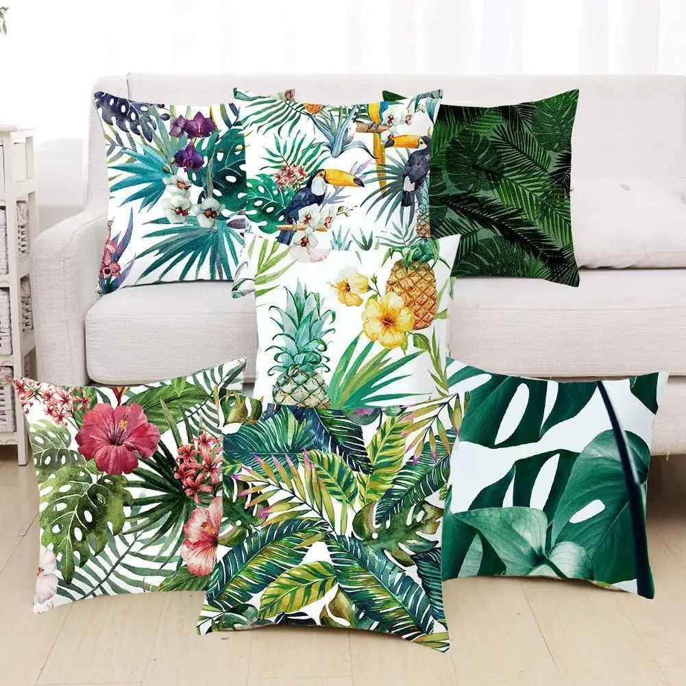 Fashion Nordic Green Plants Square Flower Pattern Throw Pillow Cushion Cover 45x45cm Car Decoration Decor Sofa Bed Home Access
Fashion Nordic Green Plants Square Flower Pattern Throw Pillow Cushion Cover 45x45cm Car Decoration Decor Sofa Bed Home Access