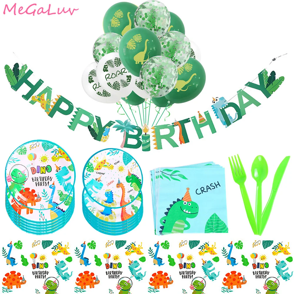 Dinosaur Party Decor Disposable Tableware Set Dinosaur Birthday Party Decorations Kids Baby Shower Jungle Safari Party Supplies 
Dinosaur Party Decor Disposable Tableware Set Dinosaur Birthday Party Decorations Kids Baby Shower Jungle Safari Party Supplies