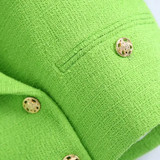 Summer WOMEN 2 Piece Short Sets Short-sleeve Double Breasted Suit Tops and Solid Elastic Waist Slim Shorts Green Set
Summer WOMEN 2 Piece Short Sets Short-sleeve Double Breasted Suit Tops and Solid Elastic Waist Slim Shorts Green Set