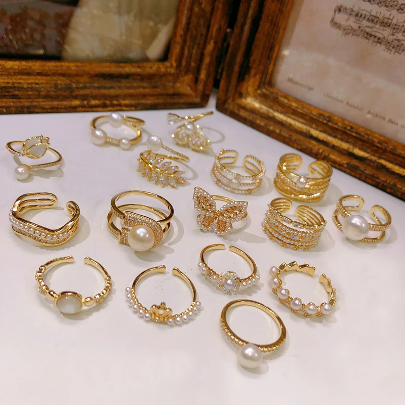Rings For Women Simulated Pearl Cubic Zirconia Fine Jewelry Accessories Elegant Adjustable Ring Bridal Wedding Engagement Rings
Rings For Women Simulated Pearl Cubic Zirconia Fine Jewelry Accessories Elegant Adjustable Ring Bridal Wedding Engagement Rings