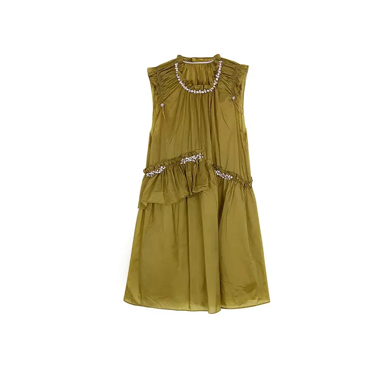 XITAO Diamond Mini Dress Irregular Patchwork Ruffle Pleated O-neck Collar Loose Temperament Women Summer Fashion New WMD0580
XITAO Diamond Mini Dress Irregular Patchwork Ruffle Pleated O-neck Collar Loose Temperament Women Summer Fashion New WMD0580