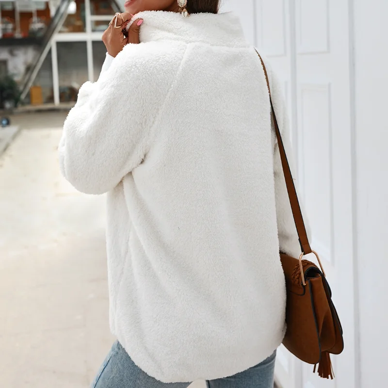 Sweatshirts Women Autumn Winter Pullover Long Sleeve Patchwork Color Sweatshirt Ladies Button Up Plush Warm Tops Clothing 2021
Sweatshirts Women Autumn Winter Pullover Long Sleeve Patchwork Color Sweatshirt Ladies Button Up Plush Warm Tops Clothing 2021