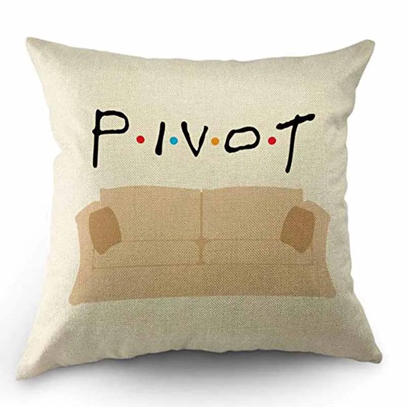 Throw Pillow Case Friends Cotton Linen Cushion Cover 18 x 18 Inches Standard Square Decorative Pillow Cover for Sofa and Bed On 
Throw Pillow Case Friends Cotton Linen Cushion Cover 18 x 18 Inches Standard Square Decorative Pillow Cover for Sofa and Bed On