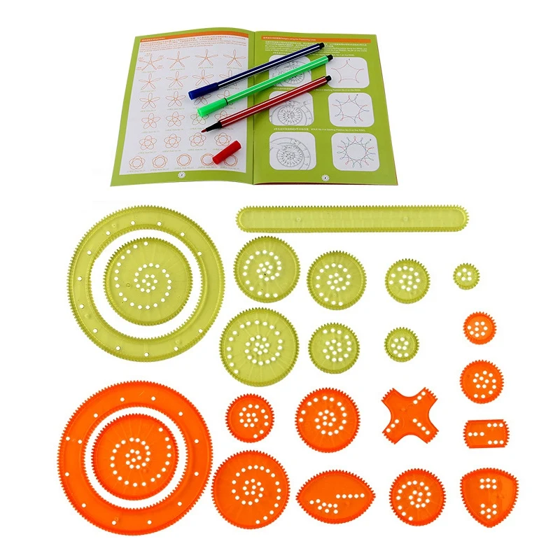 Drawing Toy Set Interlocking Gears Wheels Painting Drawing Accessories Creative Toy Spirographs
Drawing Toy Set Interlocking Gears Wheels Painting Drawing Accessories Creative Toy Spirographs