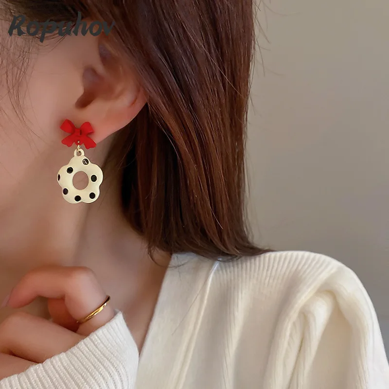Ropuhov 2021 New Woman 925 Silver Needle Bow Contrast Wave Flower Earrings Korea Simple Earrings Christmas Gift
Ropuhov 2021 New Woman 925 Silver Needle Bow Contrast Wave Flower Earrings Korea Simple Earrings Christmas Gift