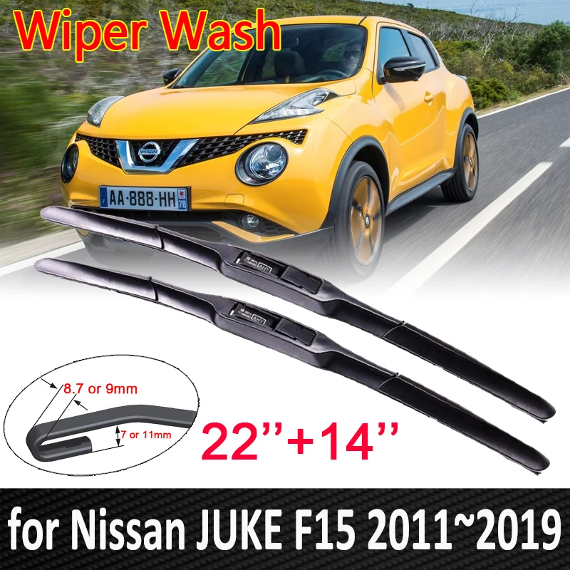 for Nissan JUKE F15 2011~2019 Car Wiper Blades Windscreen Windshield Wipers Car Accessories 2012 2013 2014 2015 2016 2017 2018
for Nissan JUKE F15 2011~2019 Car Wiper Blades Windscreen Windshield Wipers Car Accessories 2012 2013 2014 2015 2016 2017 2018