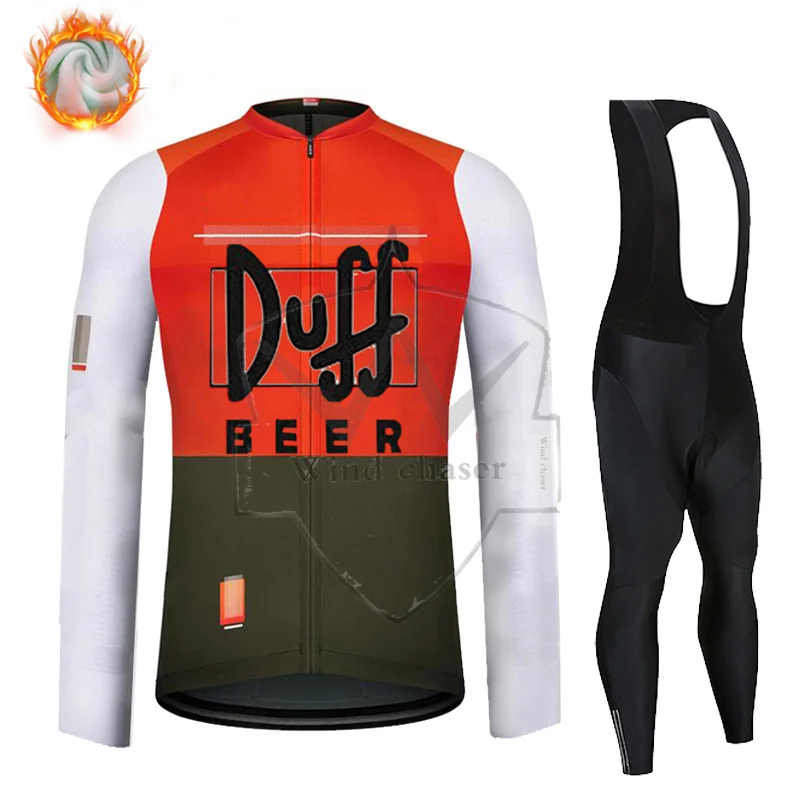 2022 DUFF Men Cycling Clothing Set Winter Long Sleeve Jacket Bike Jersey Kit Plus Velvet Riding Clothes Pants with 19D Pad
2022 DUFF Men Cycling Clothing Set Winter Long Sleeve Jacket Bike Jersey Kit Plus Velvet Riding Clothes Pants with 19D Pad