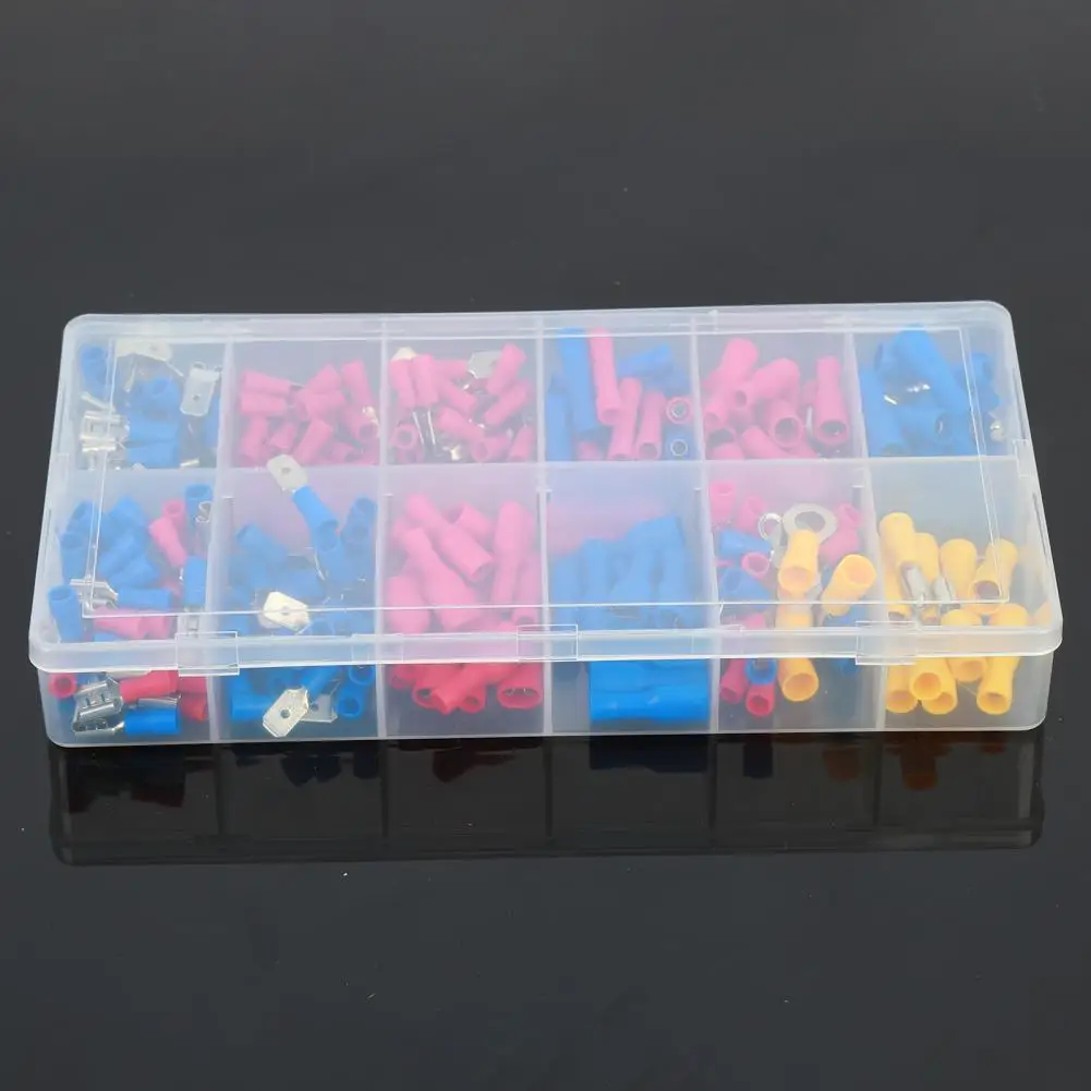 271Pcs Wire Connectors Anti-aging Flame Retarding Tinned Crimping Terminals for Insulation Protection
271Pcs Wire Connectors Anti-aging Flame Retarding Tinned Crimping Terminals for Insulation Protection