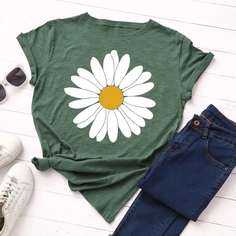 Summer Women T Shirt Cotton 5XL Plus Size Casual Loose Short Sleeve Graphic Tee Shirt Tops Flower Print Harajuku T Shirts
Summer Women T Shirt Cotton 5XL Plus Size Casual Loose Short Sleeve Graphic Tee Shirt Tops Flower Print Harajuku T Shirts