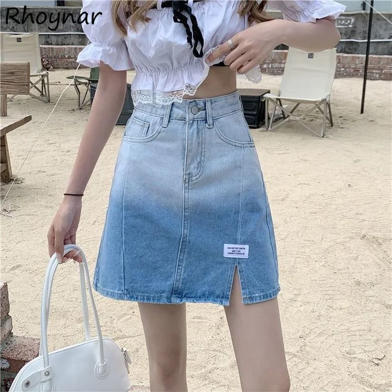 Gradient Skirts Women Empire Streetwear Fashion Sexy Leisure Girls New Designers Denim Summer Ladies A-line Female Vintage Mini
Gradient Skirts Women Empire Streetwear Fashion Sexy Leisure Girls New Designers Denim Summer Ladies A-line Female Vintage Mini