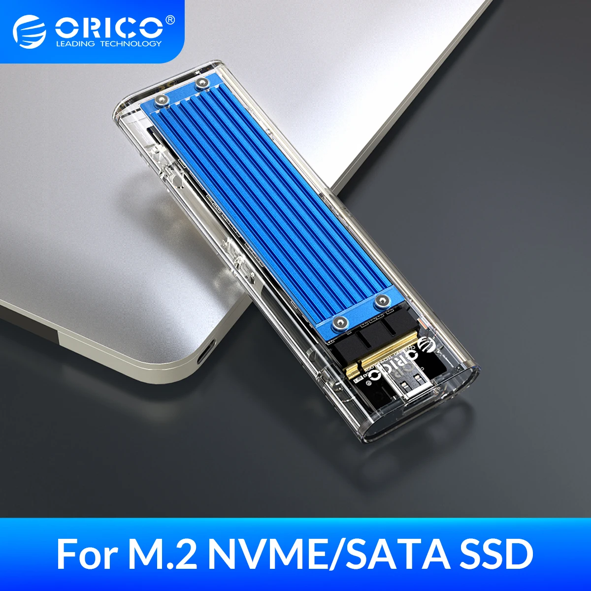 Чехол ORICO M.2 для SSD накопителя поддержка M2 NVME NGFF SATA два протокола PCIE M Key B + корпус