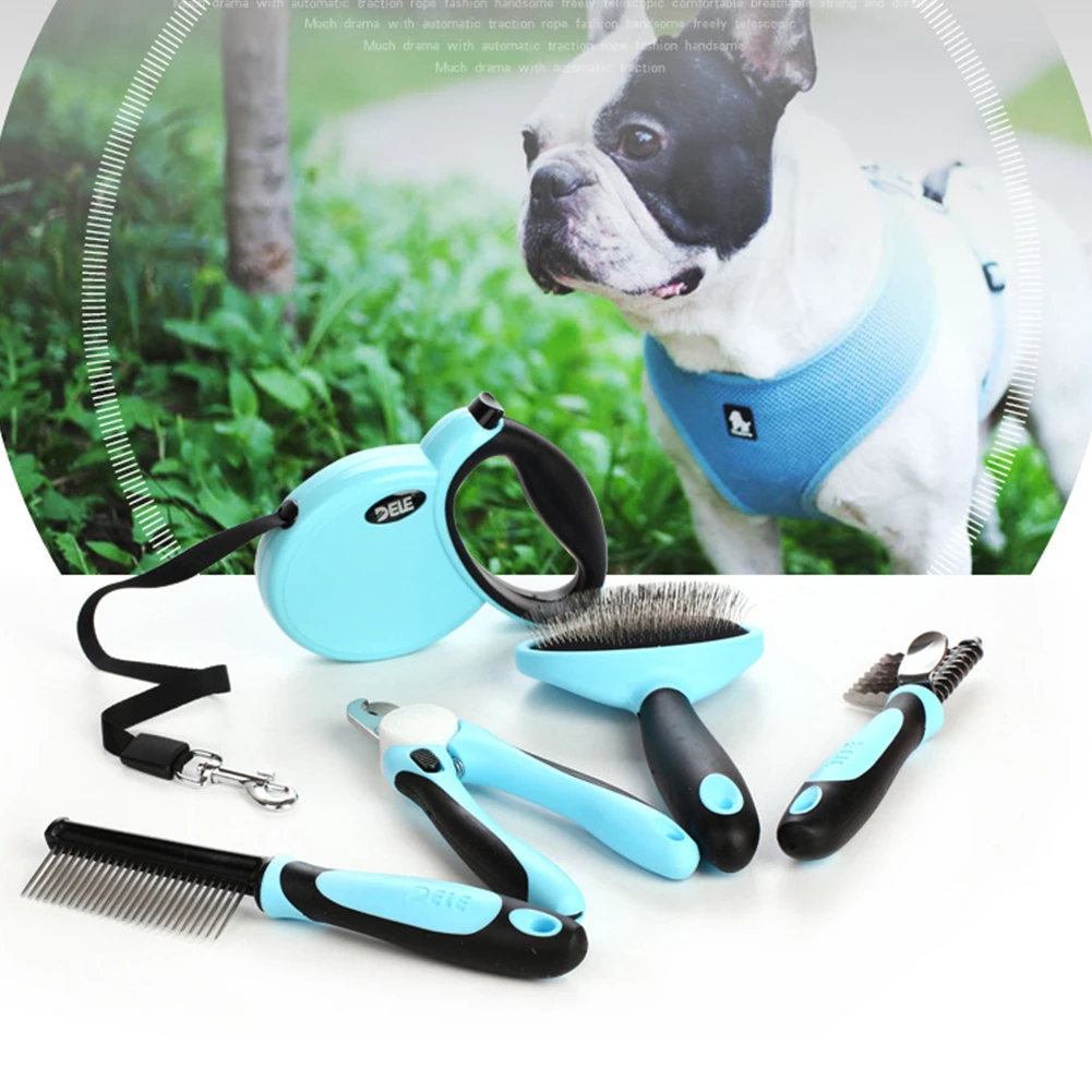 5pcs/set Pet Grooming Tool Stainless Steel Nail Clipper Puppy Hair Remover Brush Deshedding Comb Cat Dog Cleaning Supplies
5pcs/set Pet Grooming Tool Stainless Steel Nail Clipper Puppy Hair Remover Brush Deshedding Comb Cat Dog Cleaning Supplies