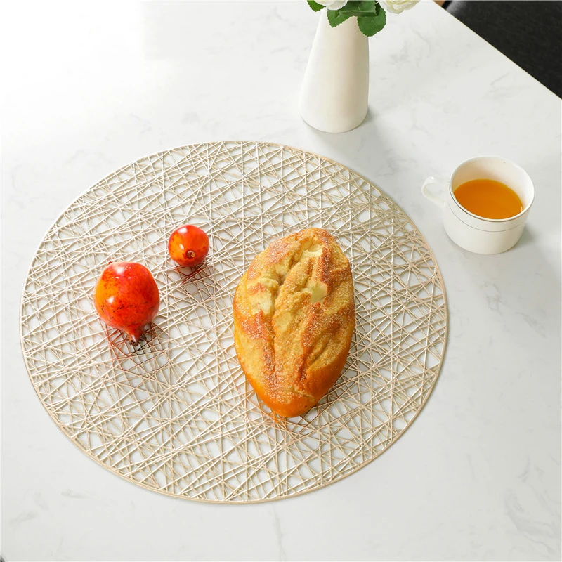 

Table Placemats For Dining Table Mat Placemat Table Non-Slip Kitchen Mat Heat Insulation Hot Pad Drink Cup Coasters PVC