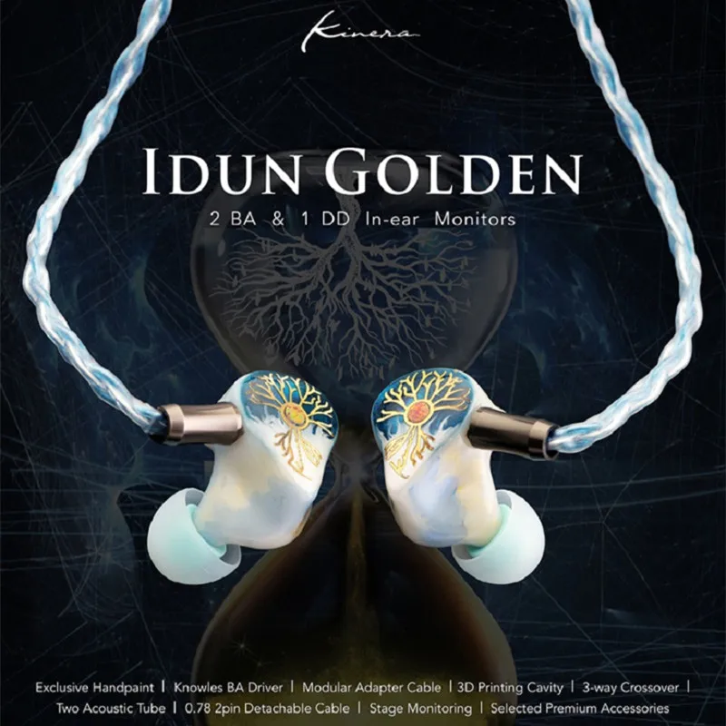 Наушники-вкладыши Keephifi Kinera IDUN Golden IDUN2.0, проводные Hi-Fi наушники 1DD + 2BA, гибридные наушники, музыкальная гарнитура, спортивные наушники
Наушники-вкладыши Keephifi Kinera IDUN Golden IDUN2.0, проводные Hi-Fi наушники 1DD + 2BA, гибридные наушники, музыкальная гарнитура, спортивные наушники